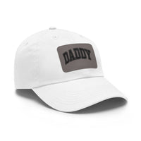Load image into Gallery viewer, Dad Hat with Leather Patch, Daddy Cap for Fathers Day, Gift for Dad, Casual Style Hat, Trendy Dad Accessories
