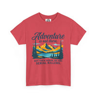 Load image into Gallery viewer, Adventure Awaits Unisex Heavy Cotton Tee | Perfect for Outdoor Lovers, Hiking, Travel, Funny Gift, Adventure T-Shirt, Nature Enthusiasts
