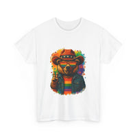 Load image into Gallery viewer, Pride Cowboy Bear T-Shirt | Rainbow LGBTQ+ Western Graphic Tee | Retro Gay Pride Shirt | Heart Glasses Bear | Yeehaw &amp; Be Gay Shirt
