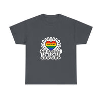 Load image into Gallery viewer, Pride Celebration Tee, Unisex Heavy Cotton Tee for LGBTQ+ Events, Polyamory Awareness Shirt, Rainbow Graphic T-Shirt, Festival Wear
