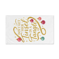 Load image into Gallery viewer, Festive Hand Towel - &quot;Don&#39;t Get Your Tinsel in a Tangle&quot;

