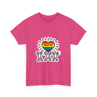 Load image into Gallery viewer, Pride Celebration Tee, Unisex Heavy Cotton Tee for LGBTQ+ Events, Polyamory Awareness Shirt, Rainbow Graphic T-Shirt, Festival Wear
