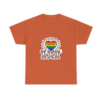 Load image into Gallery viewer, Pride Celebration Tee, Unisex Heavy Cotton Tee for LGBTQ+ Events, Polyamory Awareness Shirt, Rainbow Graphic T-Shirt, Festival Wear
