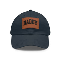 Load image into Gallery viewer, Dad Hat with Leather Patch, Daddy Cap for Fathers Day, Gift for Dad, Casual Style Hat, Trendy Dad Accessories
