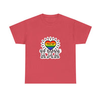 Load image into Gallery viewer, Pride Celebration Tee, Unisex Heavy Cotton Tee for LGBTQ+ Events, Polyamory Awareness Shirt, Rainbow Graphic T-Shirt, Festival Wear
