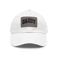 Load image into Gallery viewer, Dad Hat with Leather Patch, Daddy Cap for Fathers Day, Gift for Dad, Casual Style Hat, Trendy Dad Accessories
