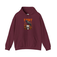 Load image into Gallery viewer, F Caw F Hoodie – Gothic Raven, Skull &amp; Pumpkin Halloween Hoodie
