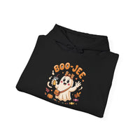 Load image into Gallery viewer, Cute Fall Tee – BOO-JEE Ghost Graphic – Spooky Season Apparel
