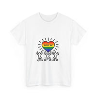Load image into Gallery viewer, Pride Celebration Tee, Unisex Heavy Cotton Tee for LGBTQ+ Events, Polyamory Awareness Shirt, Rainbow Graphic T-Shirt, Festival Wear
