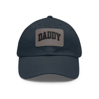 Load image into Gallery viewer, Dad Hat with Leather Patch, Daddy Cap for Fathers Day, Gift for Dad, Casual Style Hat, Trendy Dad Accessories
