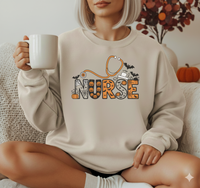 Load image into Gallery viewer, “NURSE” Halloween Tee/Sweatshirt – Spooky Season Edition: “NURSE” Halloween Tee/Sweatshirt – Spooky Season Edition
