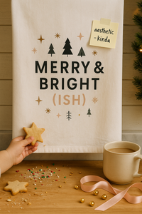 Load image into Gallery viewer, Holiday Hand Towel - Merry &amp; Bright (ISH)

