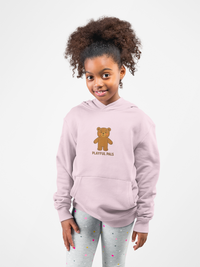 Load image into Gallery viewer, Youth Hoodie - Playful Pals Teddy Bear Graphic
