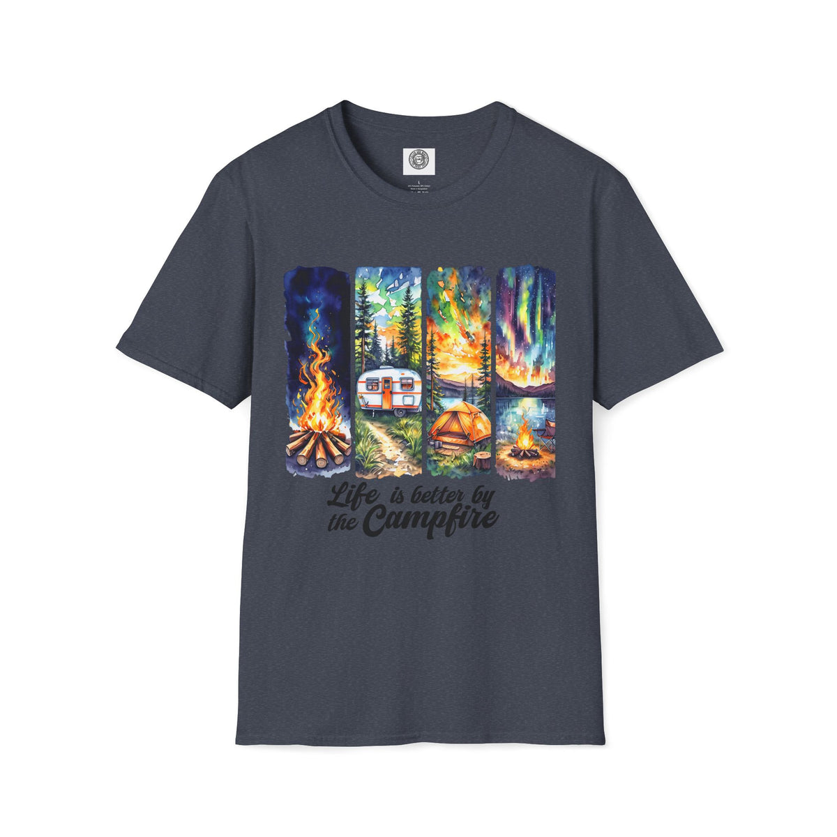 Life is Better by the Campfire Unisex T-Shirt, Cozy Camping Shirt, Outdoor Lover Gift, Nature Tee, Adventure Apparel
