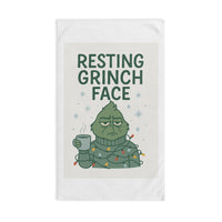 Load image into Gallery viewer, Resting Grinch Face Hand Towel - Festive Kitchen Decor for Holiday Cheer
