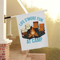 Load image into Gallery viewer, Campfire Fun Garden Banner | Outdoor Decor, Summer Celebration, Kids&#39; Camp, BBQ Party, Yard Sign
