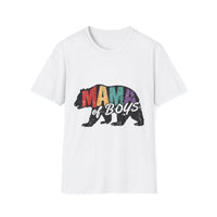 Load image into Gallery viewer, Mama of Boys T-Shirt, Softstyle Tee, Fun Gift for Moms, Casual Wear, Birthday Shirt, Family Outing Top
