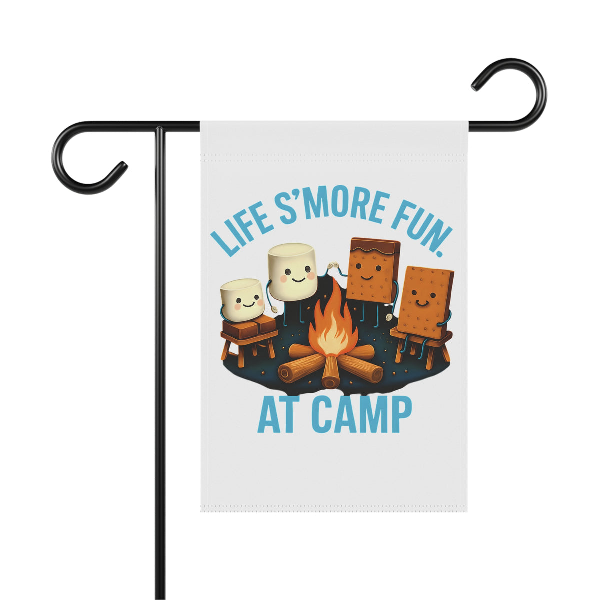 Campfire Fun Garden Banner | Outdoor Decor, Summer Celebration, Kids' Camp, BBQ Party, Yard Sign