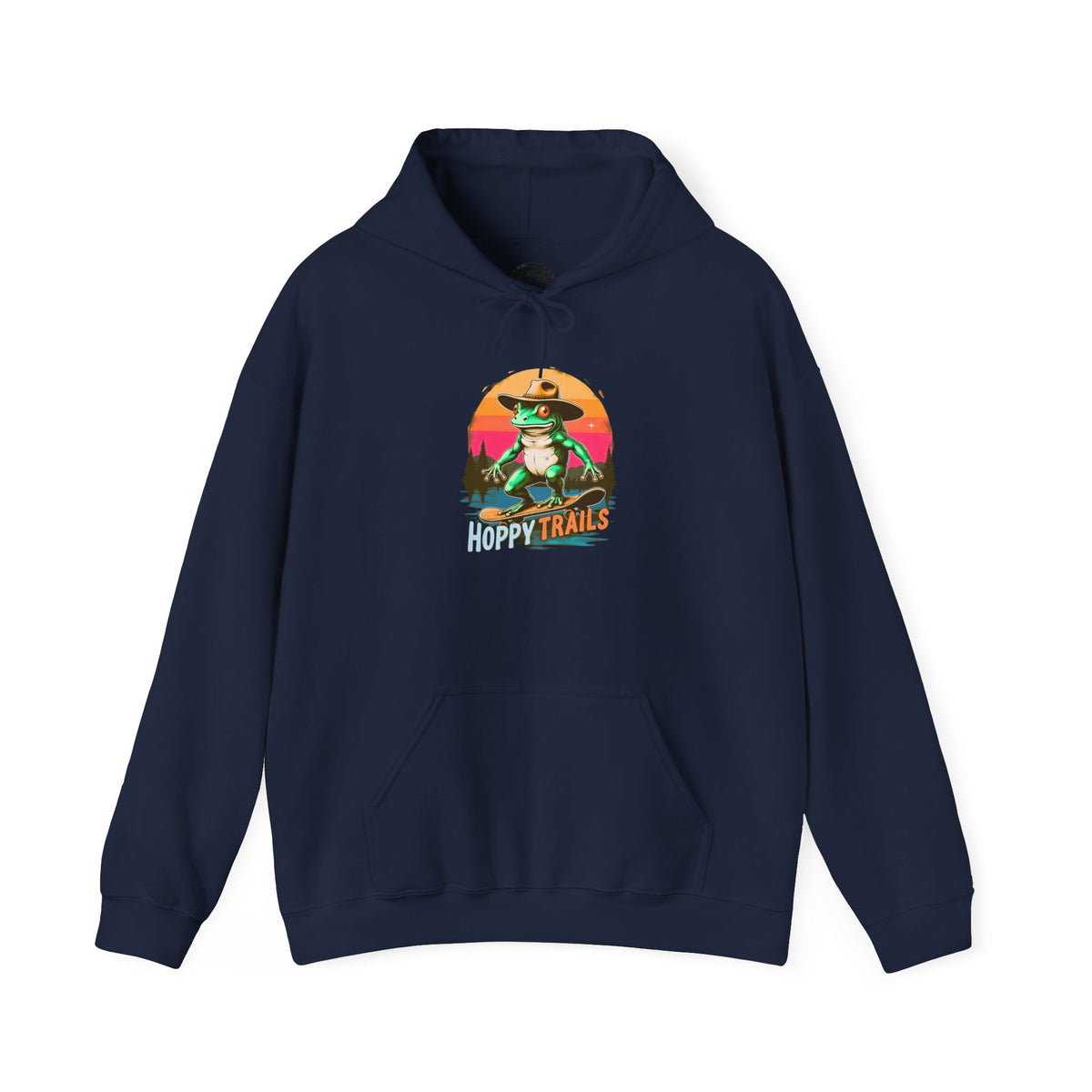 Hoppy Trails Cowboy Frog Skater Oversized Hoodie | Y2K Streetwear