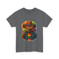 Load image into Gallery viewer, Pride Cowboy Bear T-Shirt | Rainbow LGBTQ+ Western Graphic Tee | Retro Gay Pride Shirt | Heart Glasses Bear | Yeehaw &amp; Be Gay Shirt

