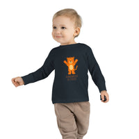 Load image into Gallery viewer, Toddler Tee — &#39;Kindness Is Cool&#39; Cute Tiger Long Sleeve
