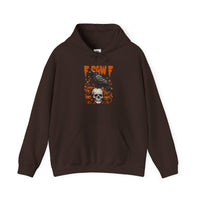 Load image into Gallery viewer, F Caw F Hoodie – Gothic Raven, Skull &amp; Pumpkin Halloween Hoodie
