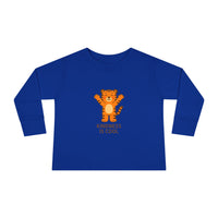Load image into Gallery viewer, Toddler Tee — &#39;Kindness Is Cool&#39; Cute Tiger Long Sleeve
