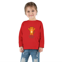 Load image into Gallery viewer, Toddler Tee — &#39;Kindness Is Cool&#39; Cute Tiger Long Sleeve
