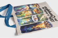 Load image into Gallery viewer, Campfire Tote Bag - Eco-Friendly Canvas Camping Gear, Life is Better by the Campfire, Outdoor Gift &amp; Daily Use Bag for Nature Lovers
