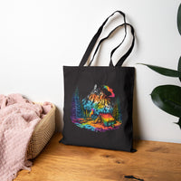 Load image into Gallery viewer, Adventure Awaits Cotton Canvas Tote Bag, Eco-Friendly Hiking &amp; Shopping Tote, Gift for Nature Lovers, Reusable Market Bag
