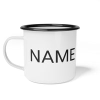 Load image into Gallery viewer, Enamel Camp Cup - Personalized Campfire Coffee Mug, Custom Hiking &amp; Travel Cup
